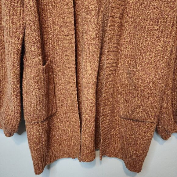 Marine Layer Ontario Cardigan Sweater Long Rust Women Size Large Pockets - Picture 5 of 11